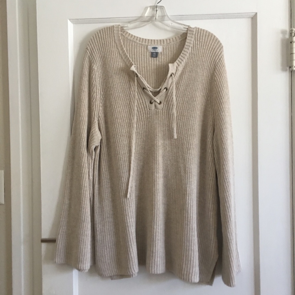Old Navy Lace up Sweater